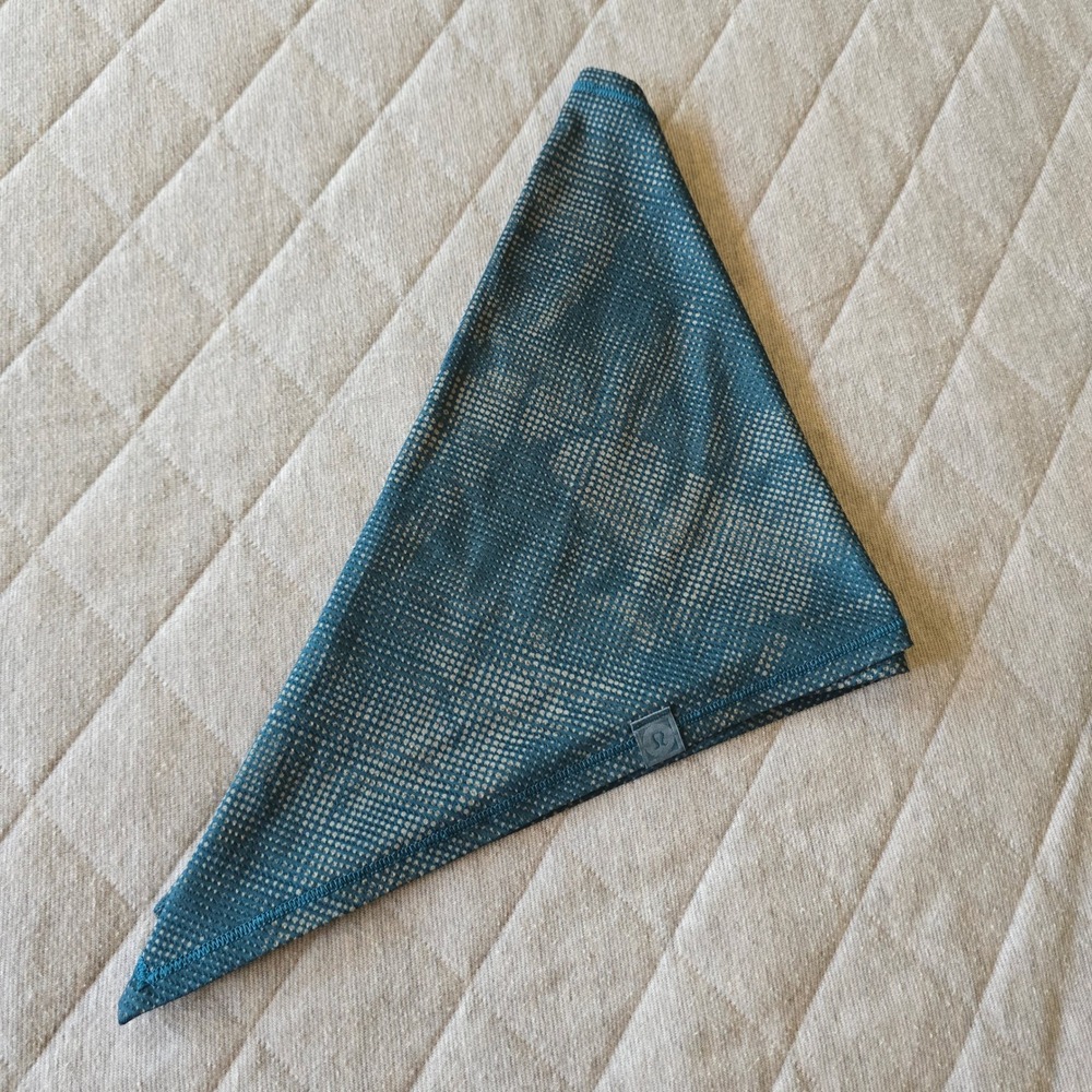 Lululemon T.H.E. Bandana Headband Sweatband Headcover Mens Teal One Size - Picture 2 of 8